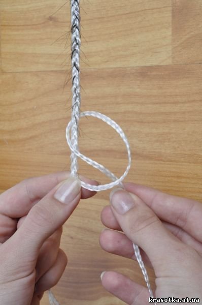 Как сделать косички с узелками