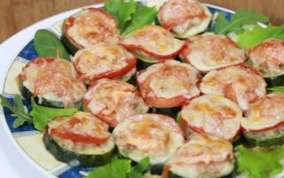 Кабачки с фаршем запеченные в духовке
